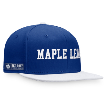 Toronto Maple Leafs čepice flat kšiltovka Iconic Color Blocked Snapback BW