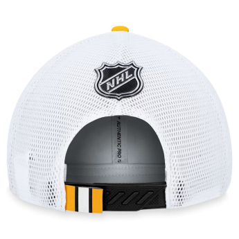 Boston Bruins čepice baseballová kšiltovka Draft 2023 Podium Trucker Adjustable Authentic Pro