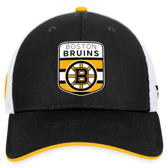 Boston Bruins čepice baseballová kšiltovka Draft 2023 Podium Trucker Adjustable Authentic Pro