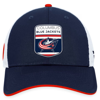 Columbus Blue Jackets čepice baseballová kšiltovka Draft 2023 Podium Trucker Adjustable Authentic Pro