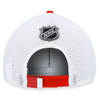 Detroit Red Wings čepice baseballová kšiltovka Draft 2023 Podium Trucker Adjustable Authentic Pro