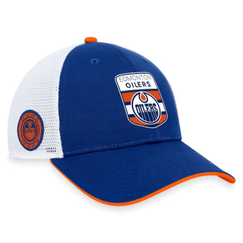 Edmonton Oilers čepice baseballová kšiltovka Draft 2023 Podium Trucker Adjustable Authentic Pro