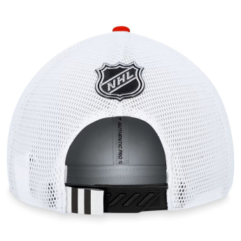 Chicago Blackhawks čepice baseballová kšiltovka Draft 2023 Podium Trucker Adjustable Authentic Pro