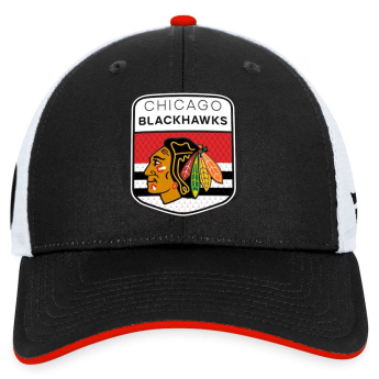 Chicago Blackhawks čepice baseballová kšiltovka Draft 2023 Podium Trucker Adjustable Authentic Pro