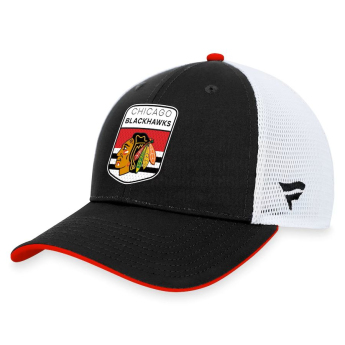 Chicago Blackhawks čepice baseballová kšiltovka Draft 2023 Podium Trucker Adjustable Authentic Pro