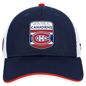 Montreal Canadiens čepice baseballová kšiltovka Draft 2023 Podium Trucker Adjustable Authentic Pro
