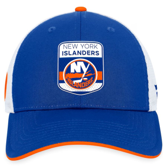 New York Islanders čepice baseballová kšiltovka Draft 2023 Podium Trucker Adjustable Authentic Pro