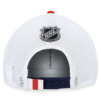 New York Rangers čepice baseballová kšiltovka Draft 2023 Podium Trucker Adjustable Authentic Pro