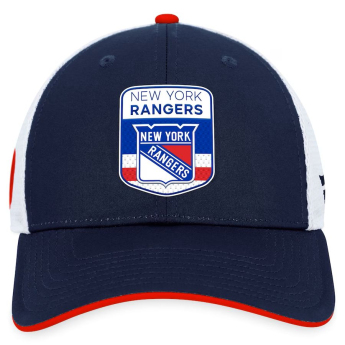 New York Rangers čepice baseballová kšiltovka Draft 2023 Podium Trucker Adjustable Authentic Pro