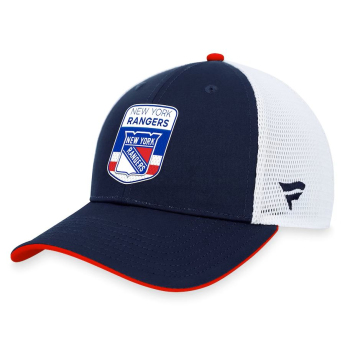 New York Rangers čepice baseballová kšiltovka Draft 2023 Podium Trucker Adjustable Authentic Pro