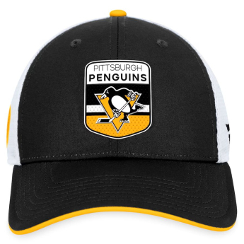 Pittsburgh Penguins čepice baseballová kšiltovka Draft 2023 Podium Trucker Adjustable Authentic Pro