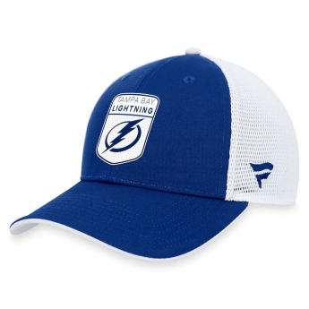 Tampa Bay Lightning čepice baseballová kšiltovka Draft 2023 Podium Trucker Adjustable Authentic Pro