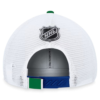 Vancouver Canucks čepice baseballová kšiltovka Draft 2023 Podium Trucker Adjustable Authentic Pro