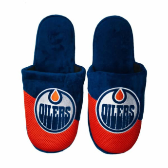 Edmonton Oilers pánské pantofle Logo Staycation Slipper