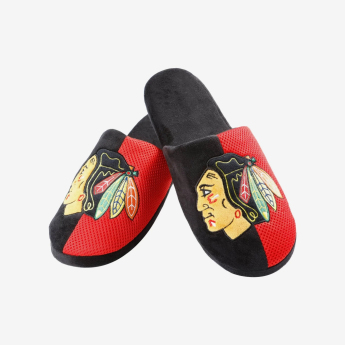 Chicago Blackhawks pánské pantofle Logo Staycation Slipper