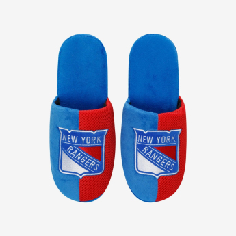 New York Rangers pánské pantofle Logo Staycation Slipper