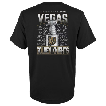 Vegas Golden Knights dětské tričko 2023 Stanley Cup Champions Signature Roster