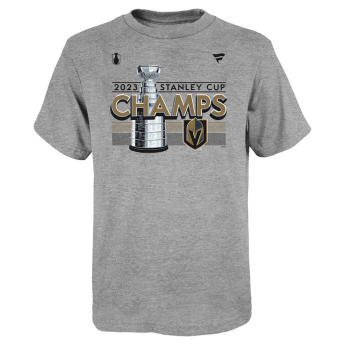 Vegas Golden Knights dětské tričko 2023 Stanley Cup Champions Locker Room grey