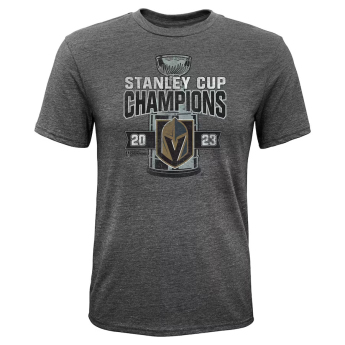 Vegas Golden Knights dětské tričko 2023 Stanley Cup Champions Tri-Blend grey