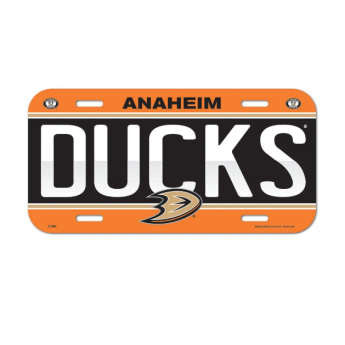 Anaheim Ducks cedule na zeď License Plate Banner