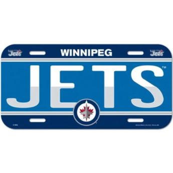 Winnipeg Jets cedule na zeď License Plate Banner