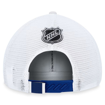 Toronto Maple Leafs dětská čepice baseballová kšiltovka Draft 2023 Podium Trucker Adjustable Authentic Pro