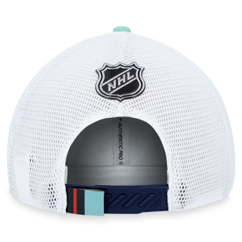 Seattle Kraken dětská čepice baseballová kšiltovka Draft 2023 Podium Trucker Adjustable Authentic Pro