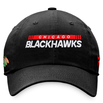 Chicago Blackhawks čepice baseballová kšiltovka Unstr Adj Black