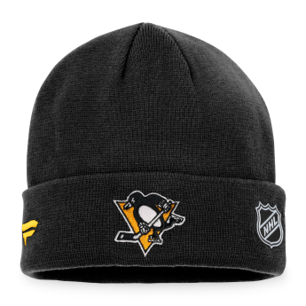 Pittsburgh Penguins zimní čepice Authentic Pro Game & Train Cuffed Knit Black