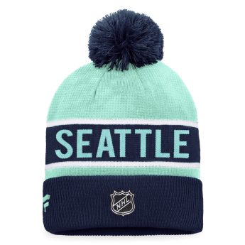 Seattle Kraken zimní čepice Traditional Navy-Icy Blue