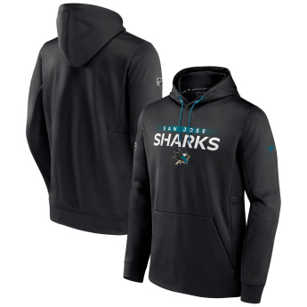 San Jose Sharks pánská mikina s kapucí RINK Performance Black-Active Blue