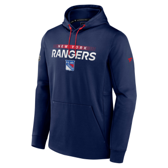 New York Rangers pánská mikina s kapucí RINK Performance Navy-Athletic Red