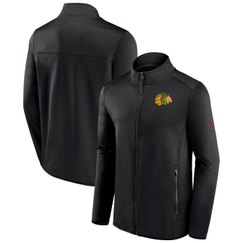 Chicago Blackhawks pánská bunda RINK Fleece Jacket Black-Black