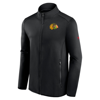 Chicago Blackhawks pánská bunda RINK Fleece Jacket Black-Black