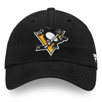 Pittsburgh Penguins čepice baseballová kšiltovka NHL Core Black Curved Unstructured