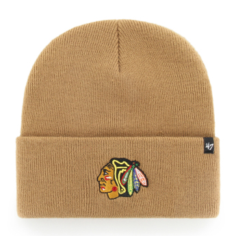 Chicago Blackhawks zimní čepice Haymaker ´47 Cuff Knit brown