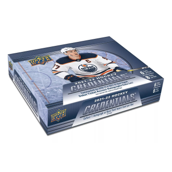 NHL boxy hokejové karty NHL 2021-22 Upper Deck Credentials Hobby Box
