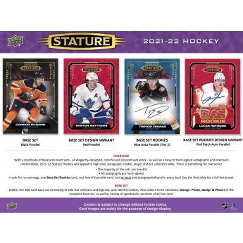 NHL boxy hokejové karty NHL 2021-22 Upper Deck Stature Hobby Box
