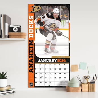 Anaheim Ducks kalendář 2024 Wall Calendar