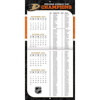 Anaheim Ducks kalendář 2024 Wall Calendar