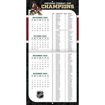 Arizona Coyotes kalendář 2024 Wall Calendar