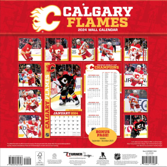 Calgary Flames kalendář 2024 Wall Calendar