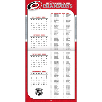 Carolina Hurricanes kalendář 2024 Wall Calendar