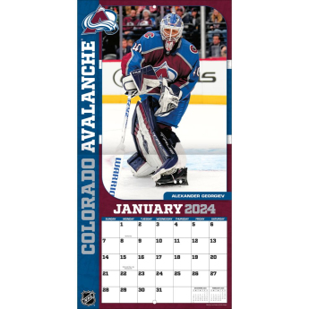 Colorado Avalanche kalendář 2024 Wall Calendar