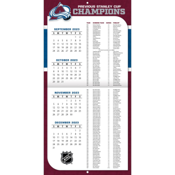 Colorado Avalanche kalendář 2024 Wall Calendar