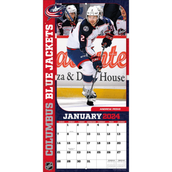 Columbus Blue Jackets kalendář 2024 Wall Calendar