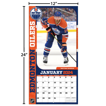 Edmonton Oilers kalendář 2024 Wall Calendar
