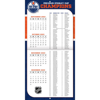 Edmonton Oilers kalendář 2024 Wall Calendar