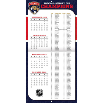 Florida Panthers kalendář 2024 Wall Calendar