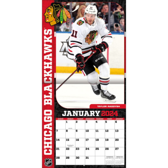 Chicago Blackhawks kalendář 2024 Wall Calendar